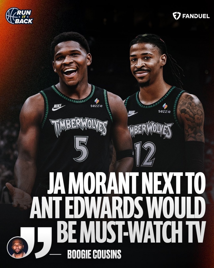 考辛斯：莫兰特和爱德华兹很适配&会很有观赏性 他们能一起争冠