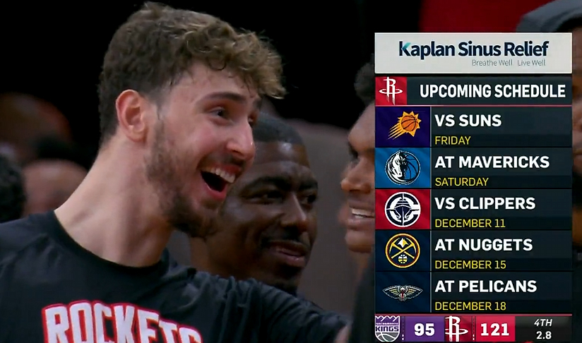 火箭121-95大胜国王，继续排在西部第三。申京28分10篮板4抢断，阿门汤普森