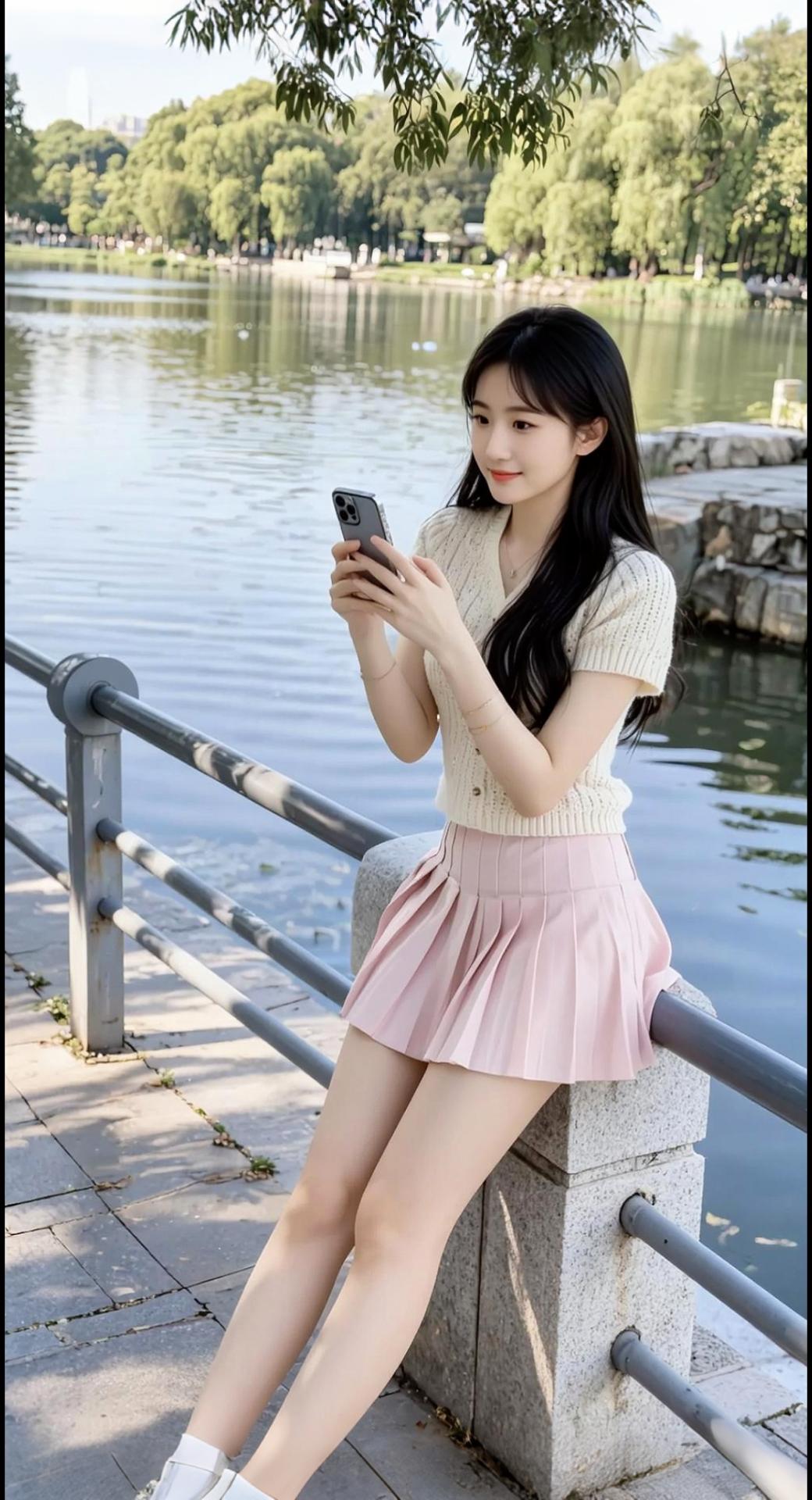 AI扩图 AI湖畔随拍