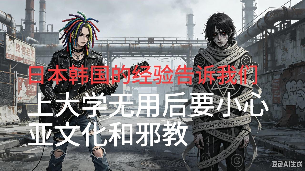当上大学无用之后，就会出现亚文化现象，和现代邪教。
大学无用说明经济放缓，放缓之