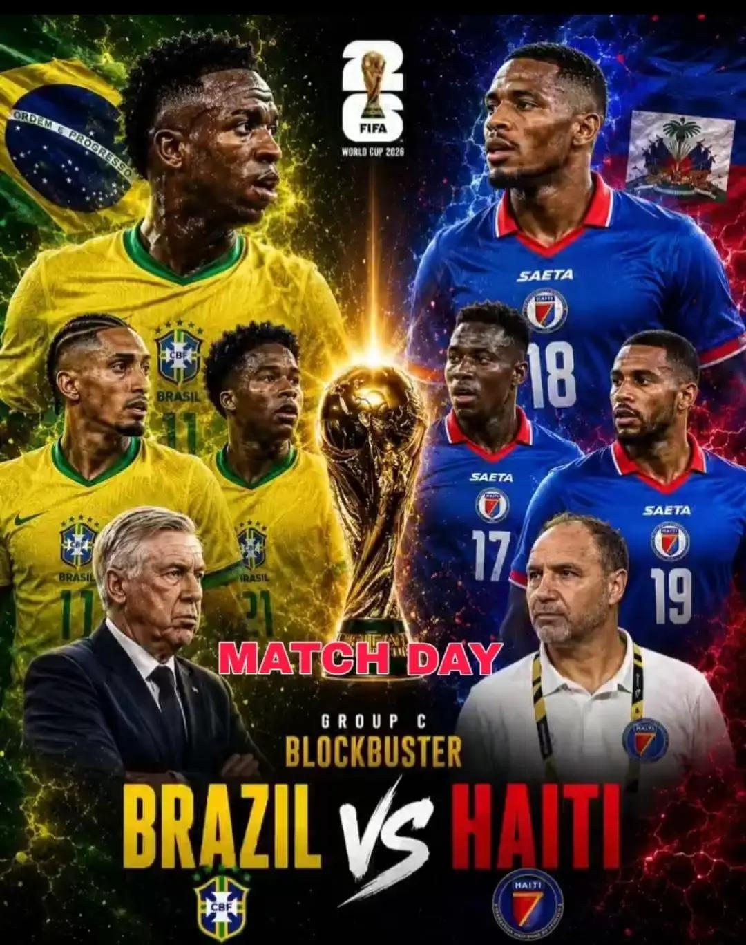 neymar 【比赛预告】内马尔缺席小组赛第二轮巴西VS海地时间：6月20日08
