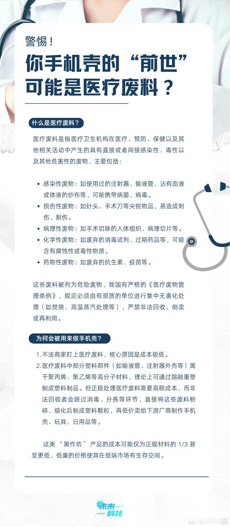 手机壳 医疗废料 冷知识，其实卖得贵的也有，毕竟医疗废料成本可以很低很低，中间利
