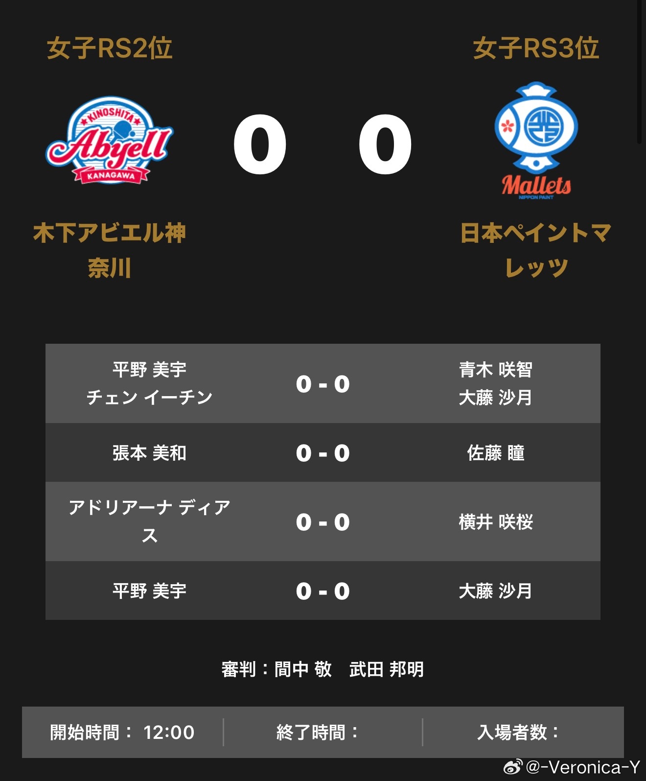 2026T联赛女团半决赛木下神奈川VS日本涂料平野美宇/郑怡静VS大藤沙月/青木