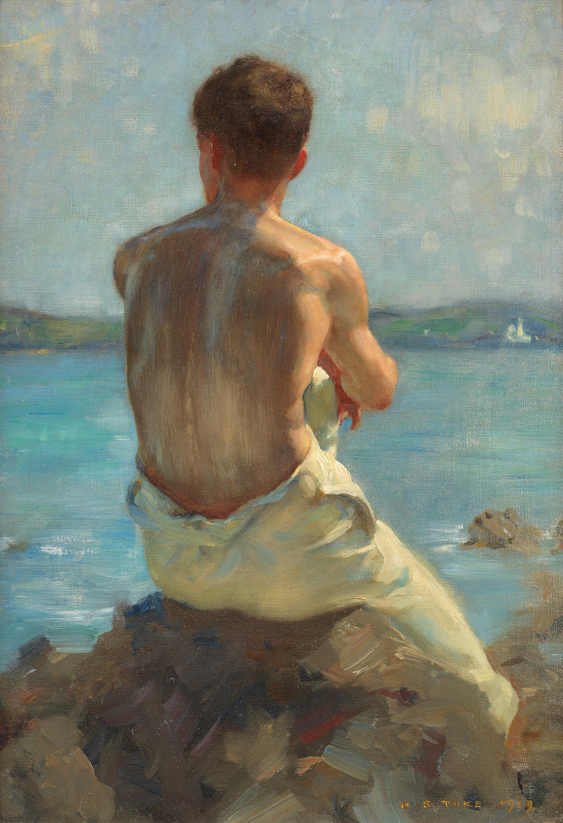 The Lighthouse, 1919 by Henry Scott Tuke