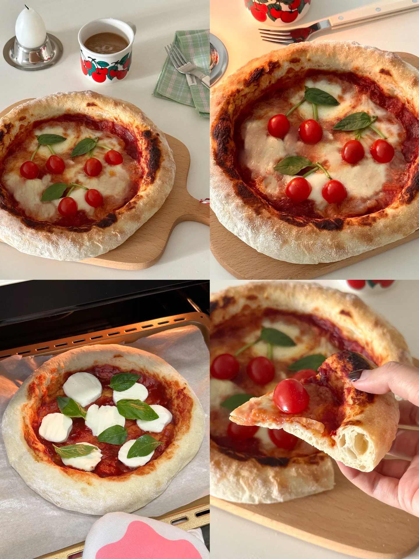 免揉❗免隔夜发🍕脆皮薄底意式玛格丽特披萨