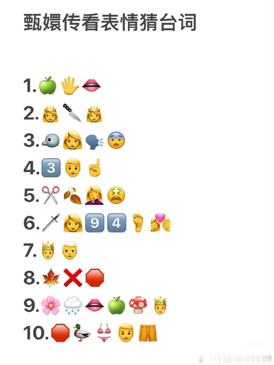 甄嬛传看表情猜台词 甄学家请举起你们的双手[开学季]看到这些emoji，你的脑海