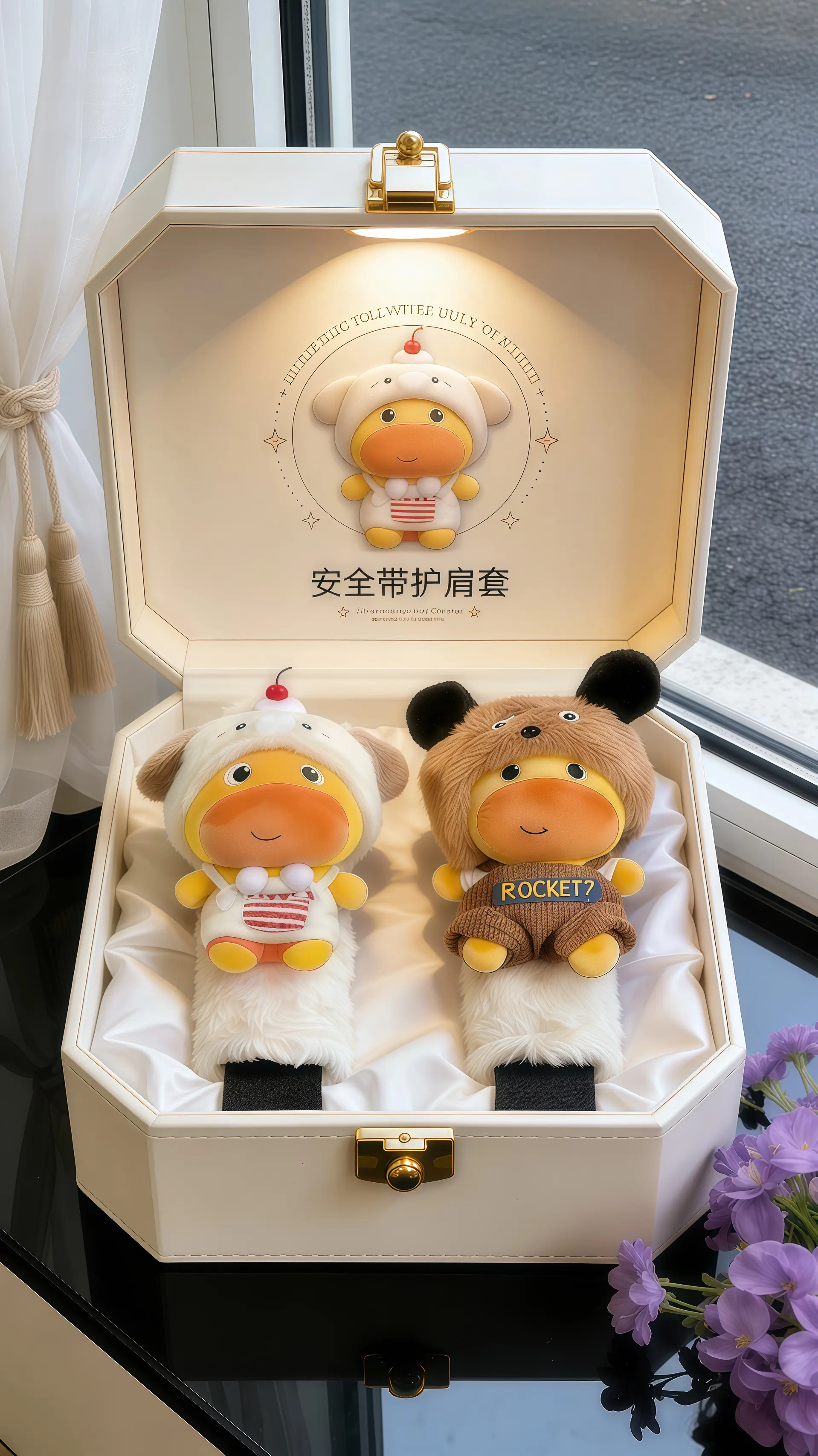 水豚噜噜 安全带护肩套 车内必备 车载好物 汽车好物