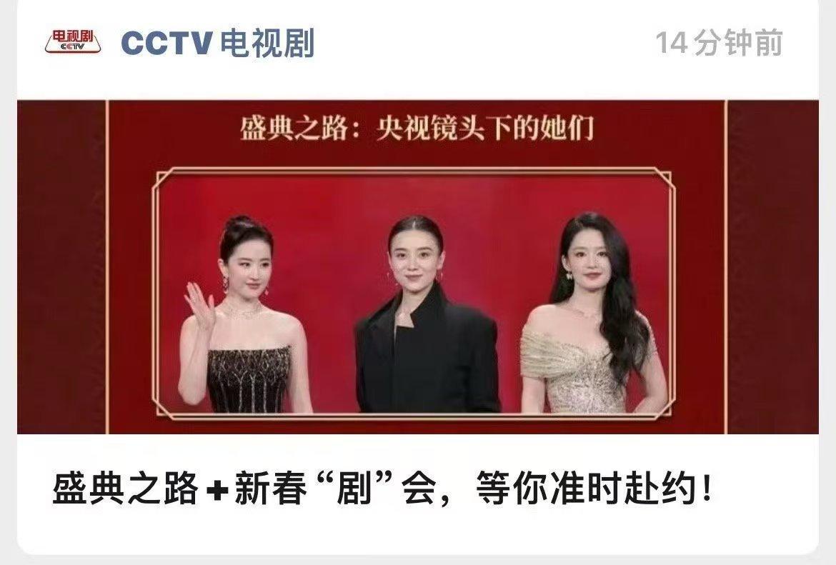 cctv最新海报宋佳在C位哦 