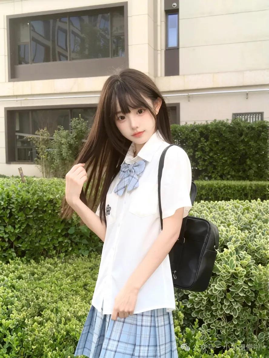 小清新的装扮，出门