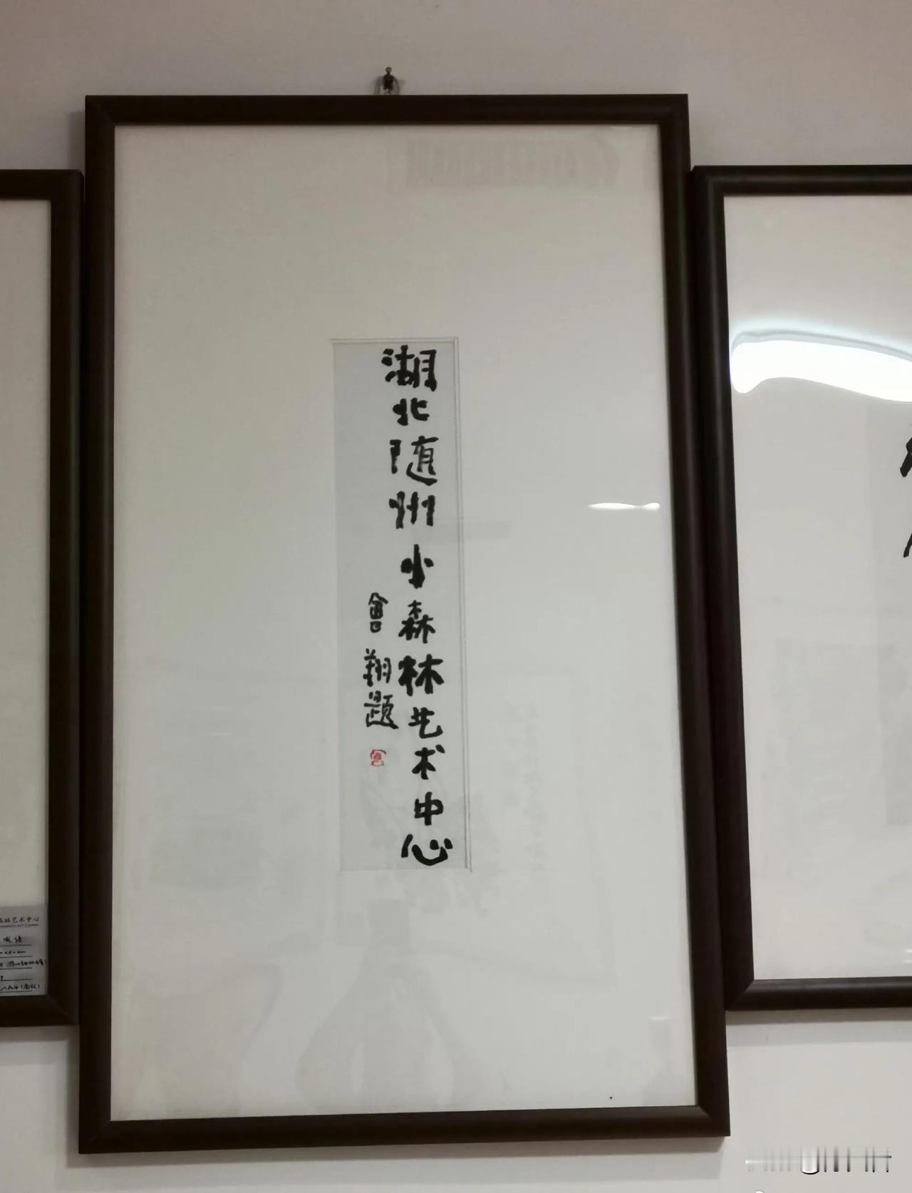 曾翔先生最新题字作品：湖北随州小森林艺术中心！ #书法家力作分享#