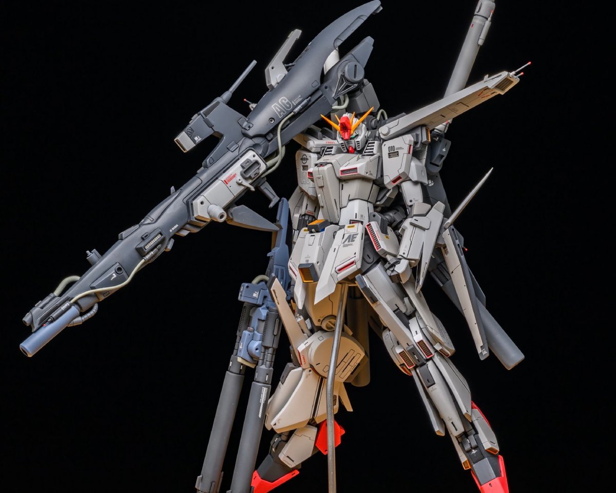 HGUC ZZ高达（by mat）黑色背景摄影高达模型