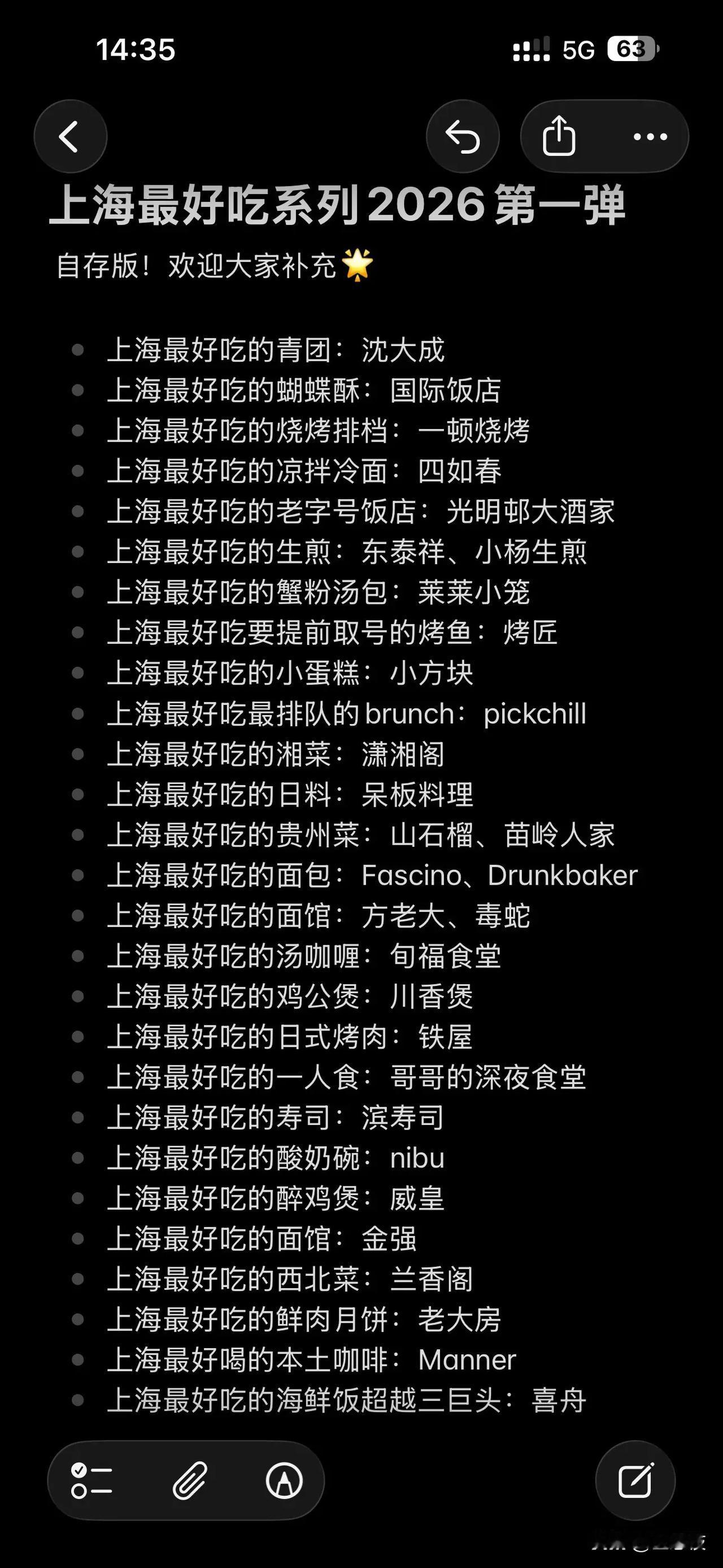 上海美食攻略，赶紧收藏！