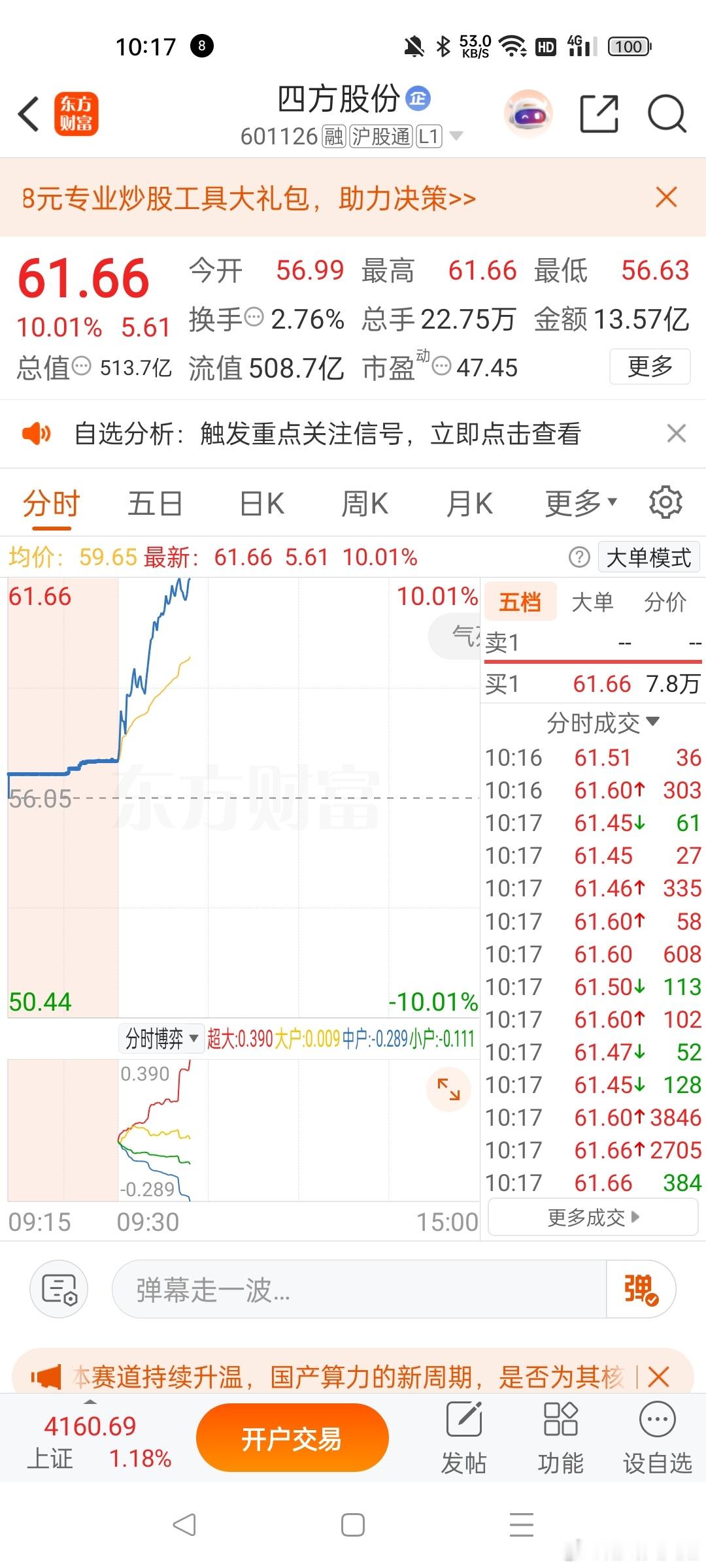 真的是天天姐，拿的时候就不长，不拿的时候它就涨停了 