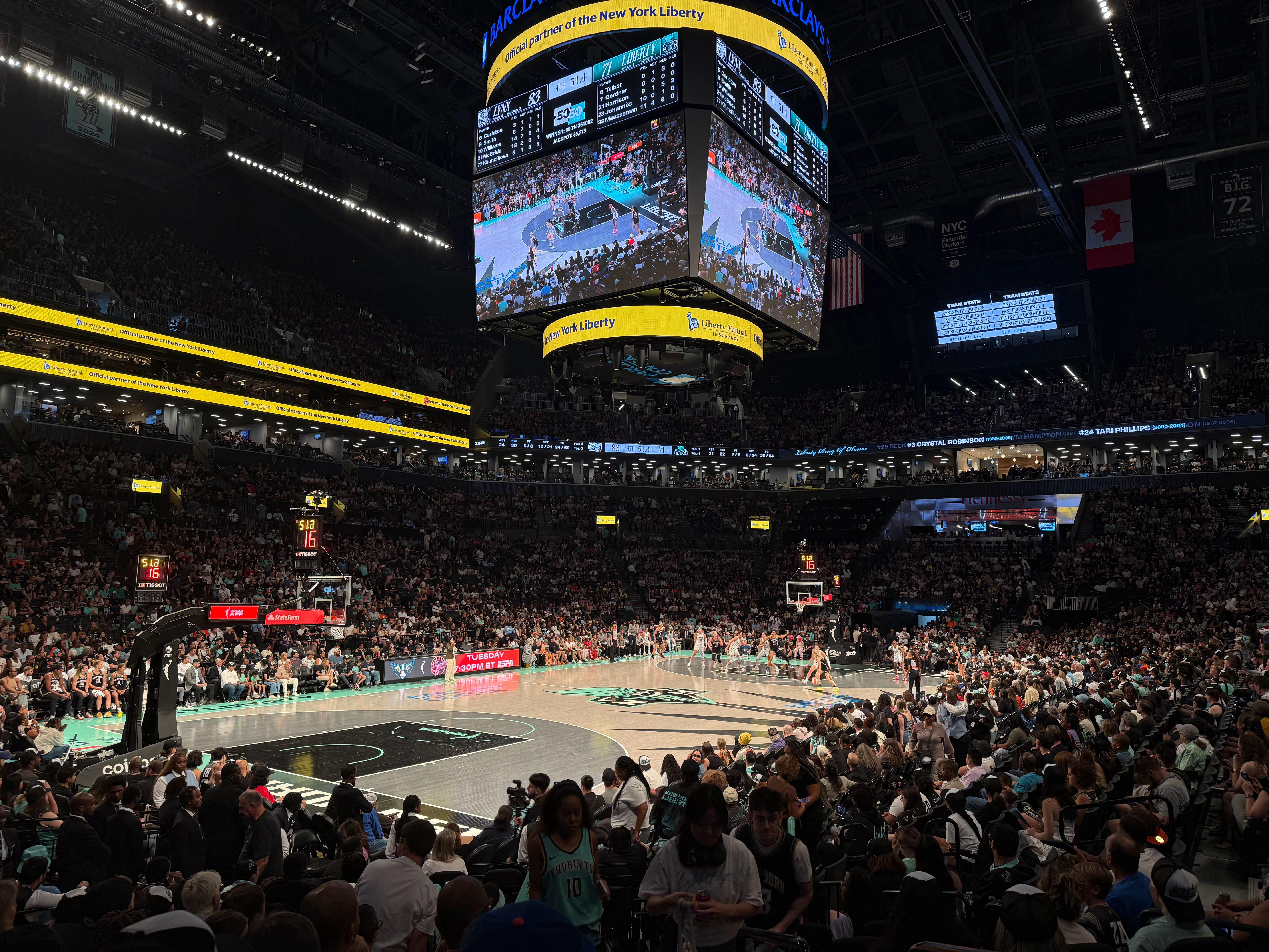 WNBA 今年明尼苏达山猫真的很强…自由人显得没啥还手之力…  ​​​