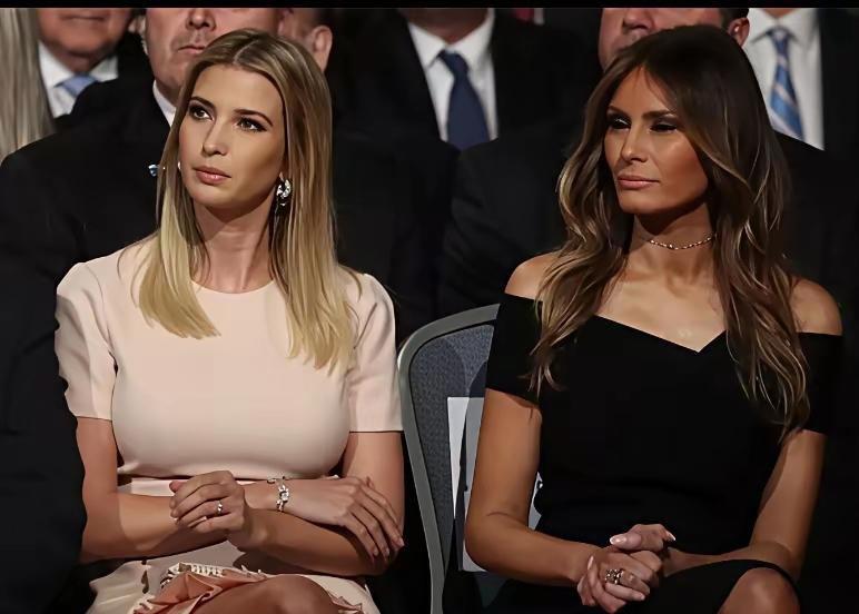 “面和心不和”，说的就是这对“母女”吧！
第一夫人和第一千金同框，有点意思，也有