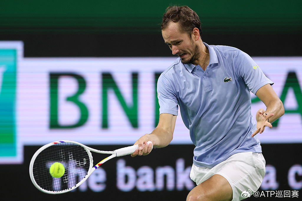 6-1🔥ATP1000 印第安维尔斯大师赛1/4决赛，梅德维德夫仅耗时24分钟
