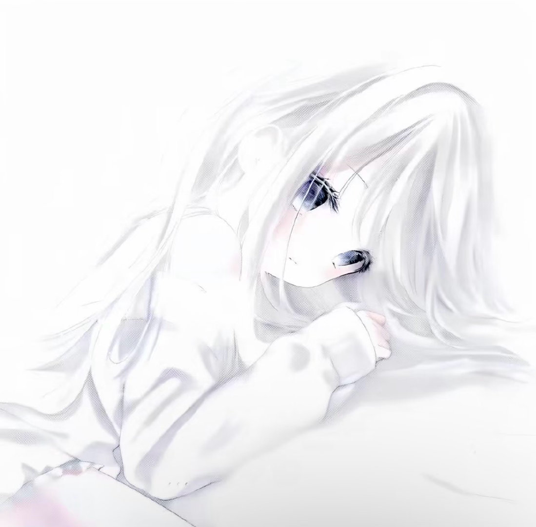 𝙒𝙚𝘾𝙝𝙖𝙩头像｜动漫｜无水印｜白色系头像｜女头｜氛围感｜ 