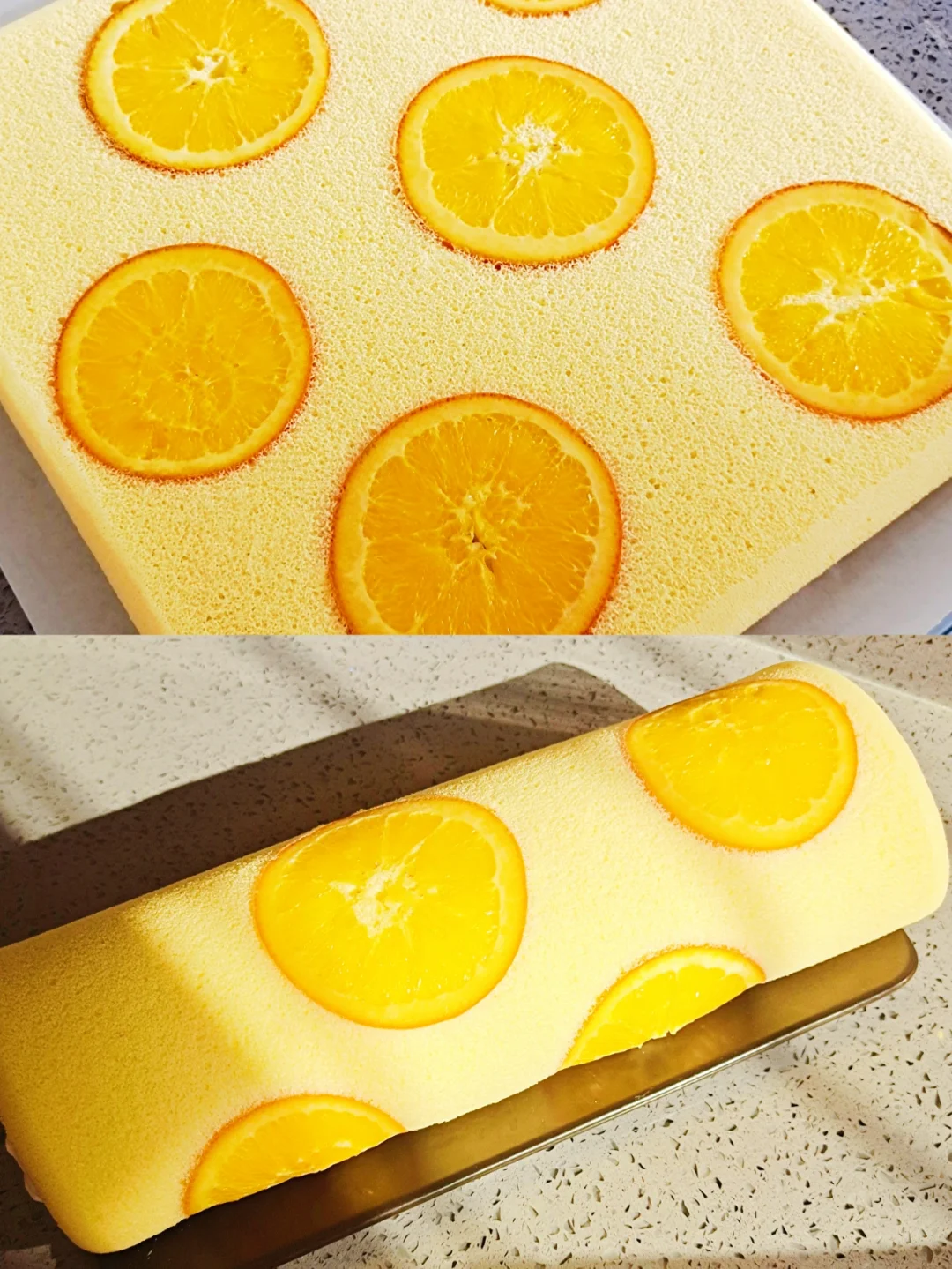 “橙”意满满‖甜而不腻的🍊香橙蛋糕卷