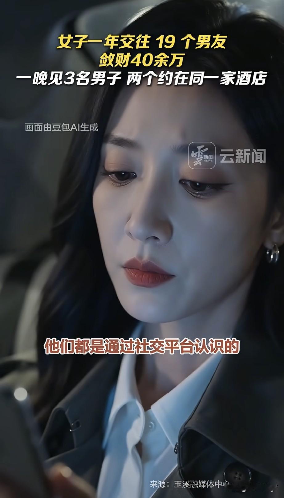 太炸裂！玉溪一女子一晚约3名男子，其中2个还在同一家酒店，更离谱的是一年谈了19