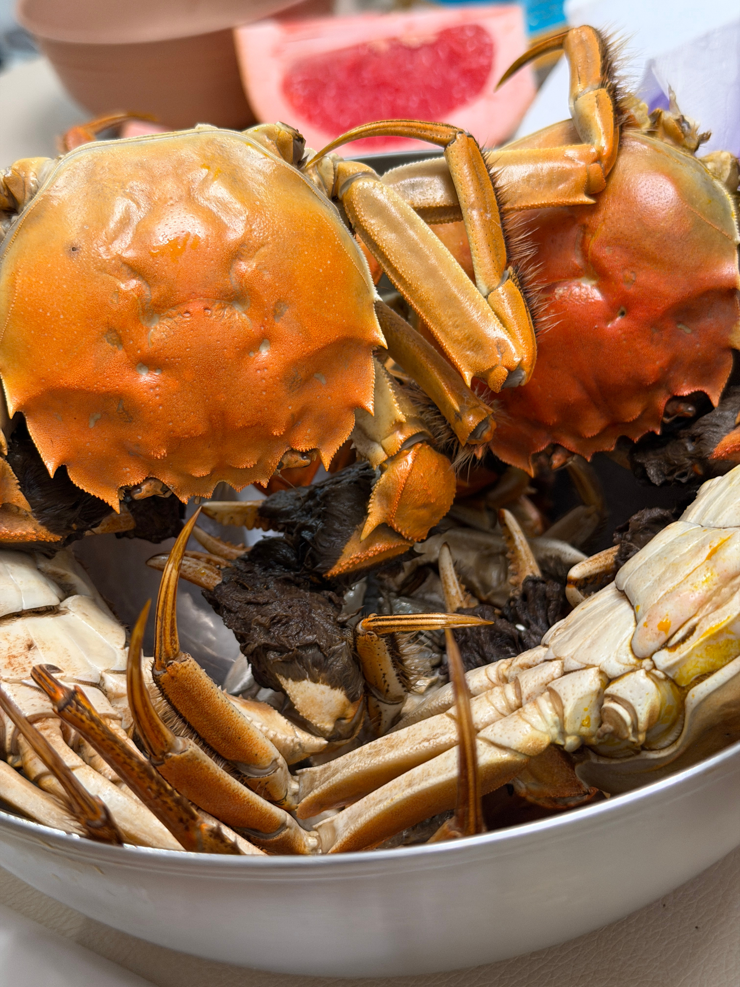 晚餐🥣弟弟家的螃蟹🦀+煎的牛排，太香了！！！！谁馋了我不说[doge][do