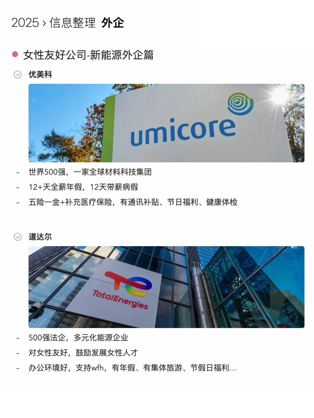 女性友好公司—新能源篇