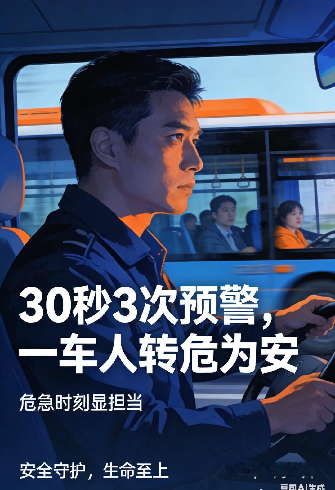 30秒内3次预警救了一车人这不是运气，是专业+责任在救命！
 
真的看得我手心冒