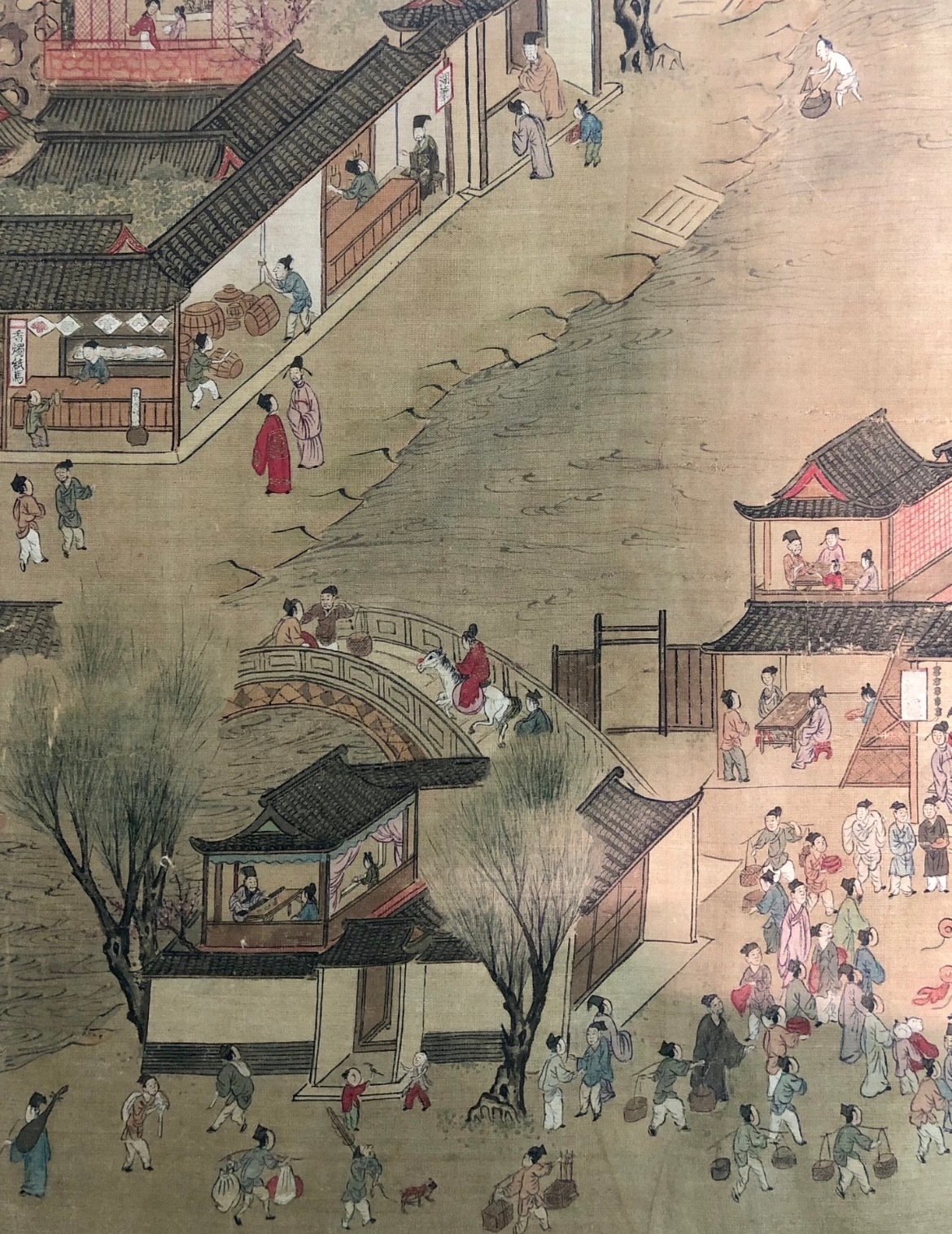 新春版清明上河图 幸好现在技术先进能够让千年前的生活呈现眼前这品的不是传统习俗和