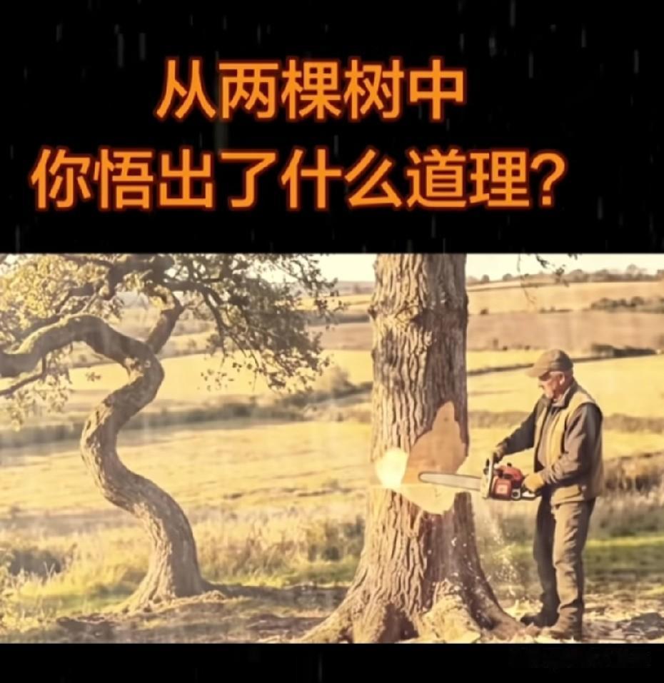 同样都是树，长得又直又粗的树，早早被人砍伐，用做他用。而另一棵长得又细又矮又弯曲