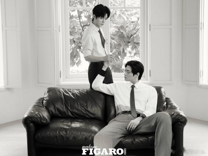 金允植朴时宇费加罗男士战报金允植朴时宇费加罗男士八月刊封面 官宣解锁费加罗八月双