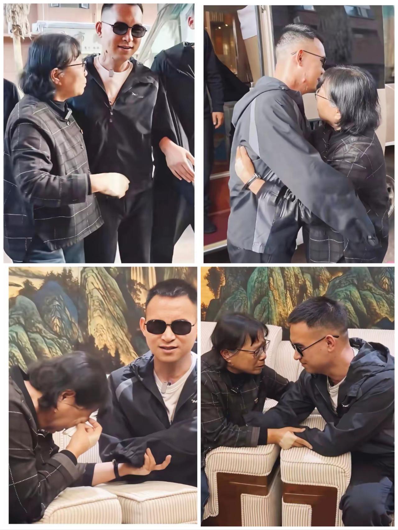 车刚停稳，张桂梅就一个箭步冲上前，紧紧抱住了杜富国。当她扶着这个年轻人坐下，手指