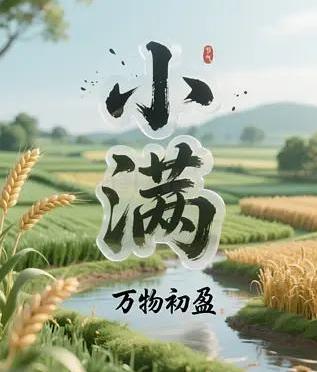 今日小满，
夏意渐浓。
麦粒渐满，
江河渐盈，
万物小得盈满。
世间万物忌盈满，