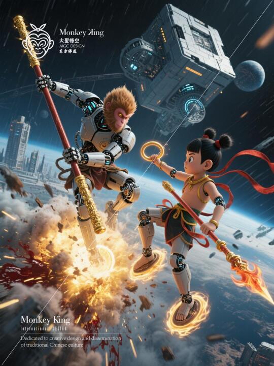 《大闹太空Ⅱ》AIGC 大圣悟空出品