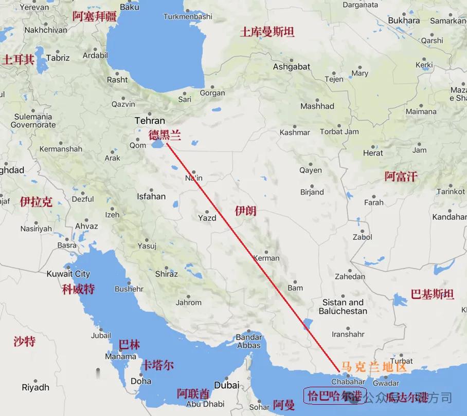 ⭐️几日前，伊朗吹风迁都俾路支斯坦～马克兰地区（莫克兰），即简单认为瞄准恰巴哈尔