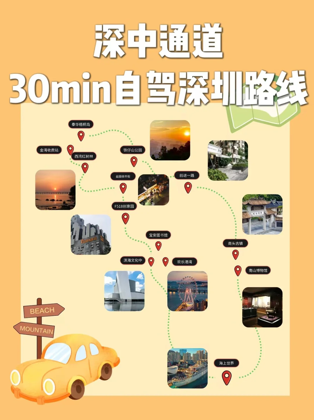 深圳｜专为中山宝子准备的深圳自驾攻略‼️