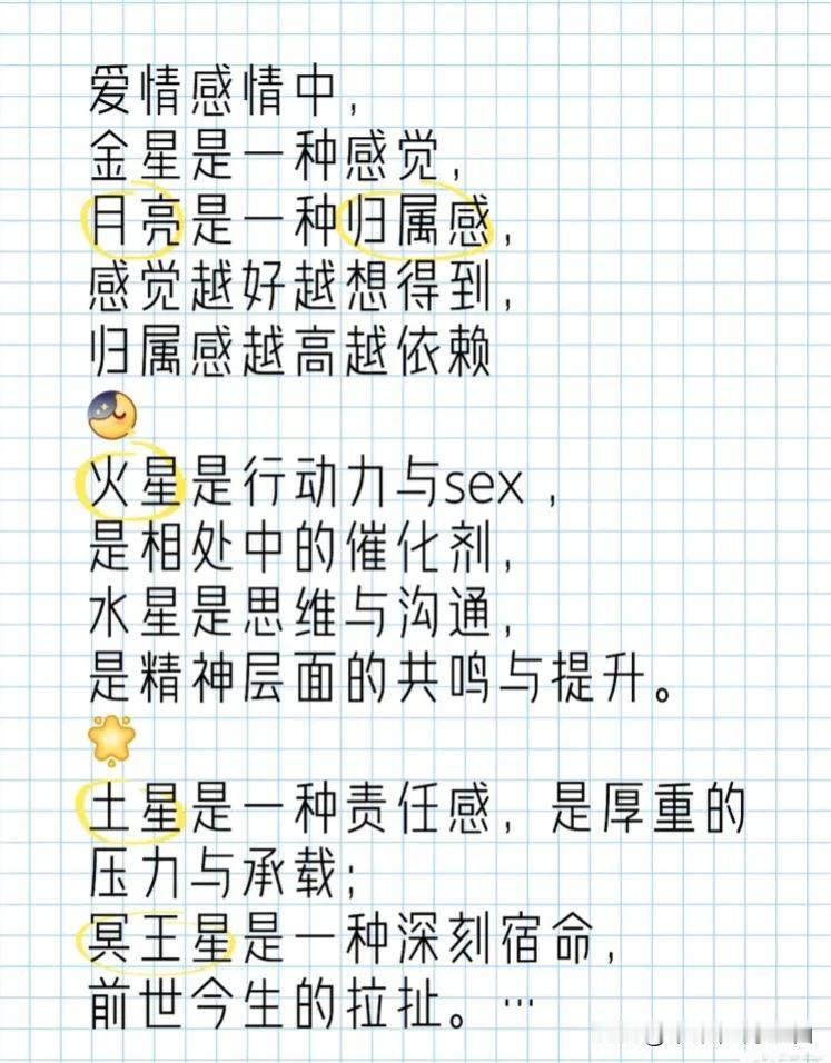 #占星合盘看姻缘# 
爱情感情中，
金星是一种感觉，
月亮是一种归属感，
感觉越