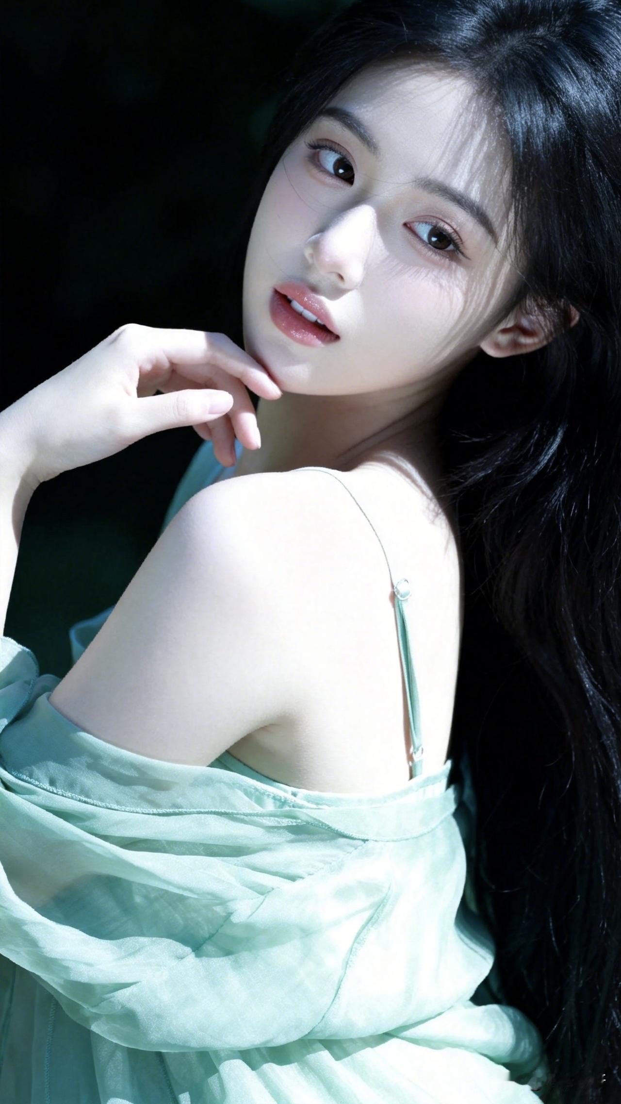之倾城 ：你听～粉嘟嘟的脸颊，微微上扬的红唇，好似藏着无尽的诗意。你想说她就像从