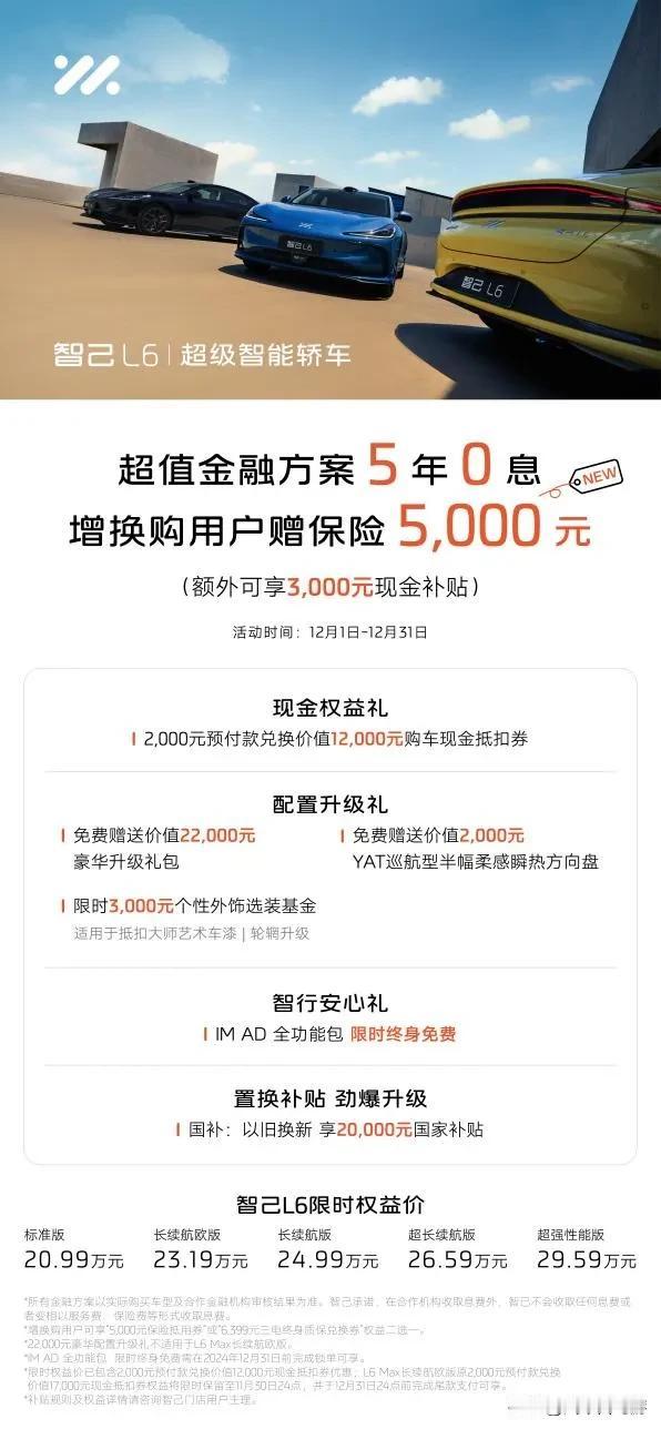🔸以智己汽车为例，推出了15万5年0息定额贷的金融方案，为用户省下来22500