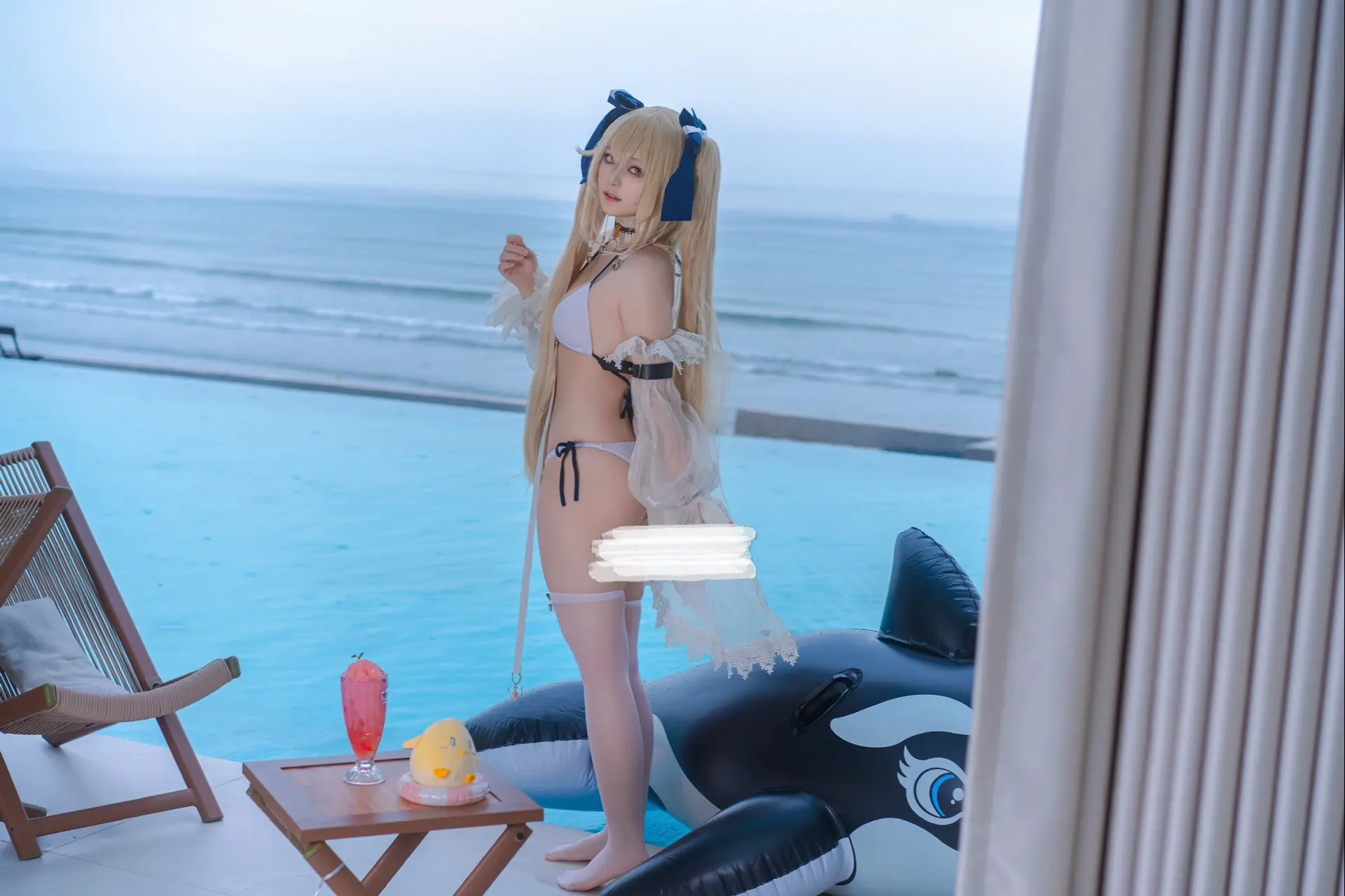 雨天的海边