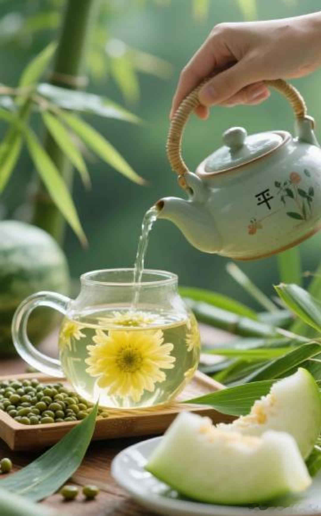 洋洋高锐·纤手凝香◎盛夏……时节坐在花花草草中就……不免想起她◎她有菊花她有香瓜