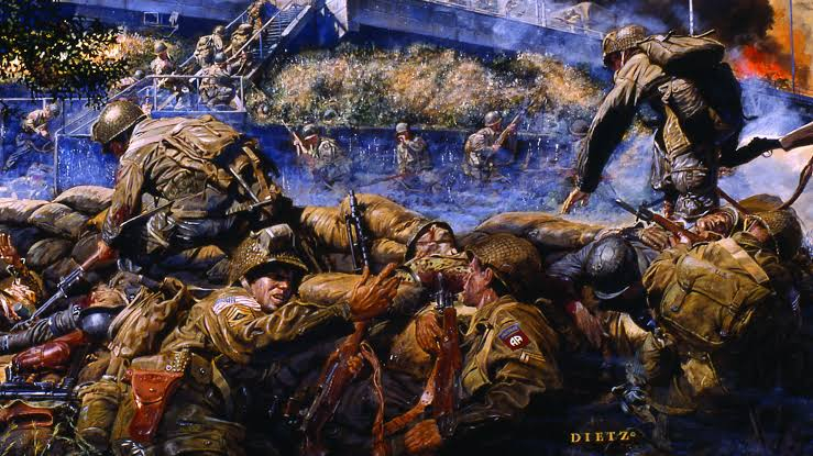 飞扬军事 1944年9月20日午后，美军伞兵从瓦尔河南岸登船，乘着简陋的帆布突击
