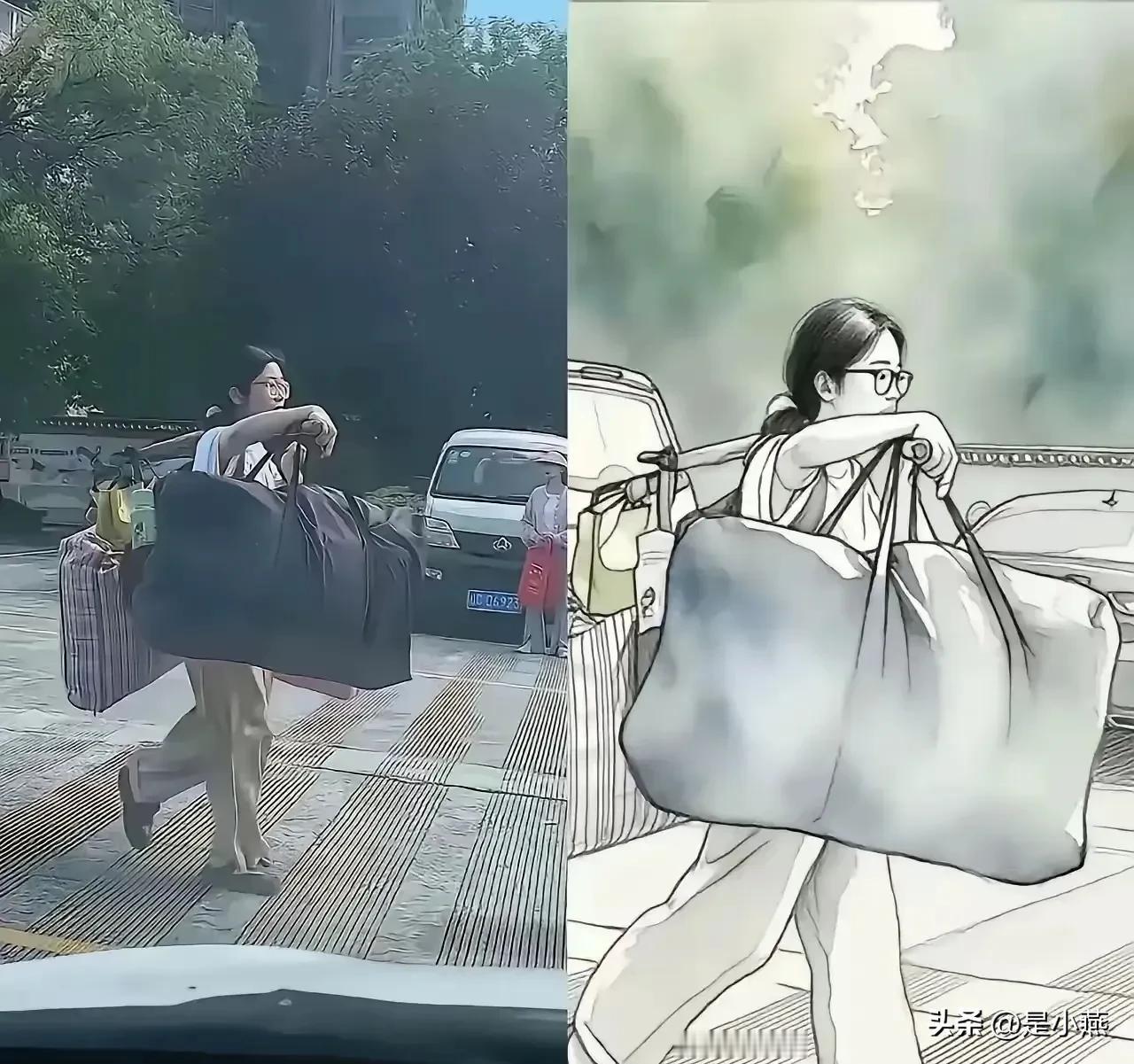 刘同学在艰苦的家庭环境中成长，从小缺乏父母的日常陪伴，但她展现出了超乎同龄人的独