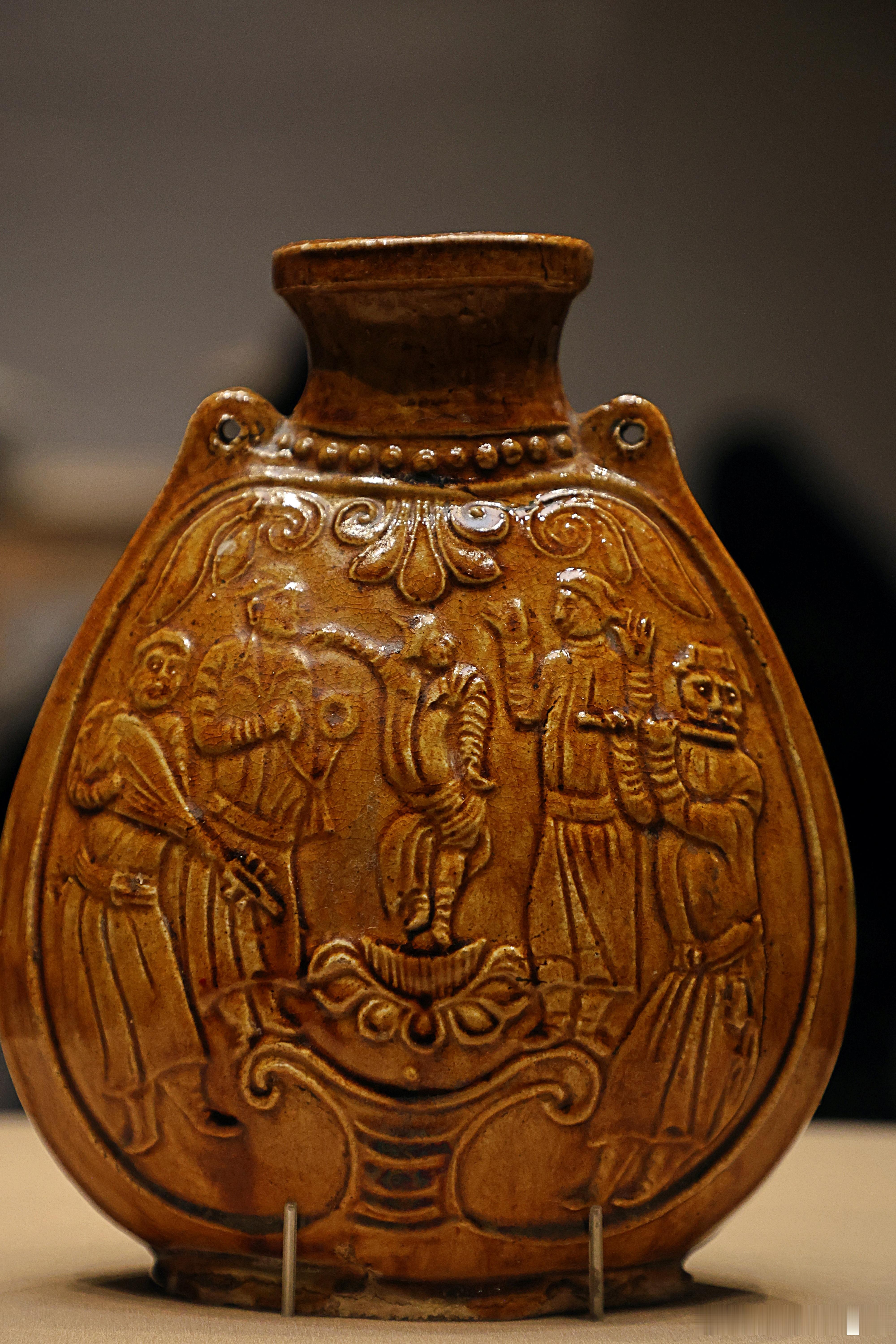 我的2026 【中国之中-中原古代文明精粹】黄釉双系扁壶北齐武平六年（公元575