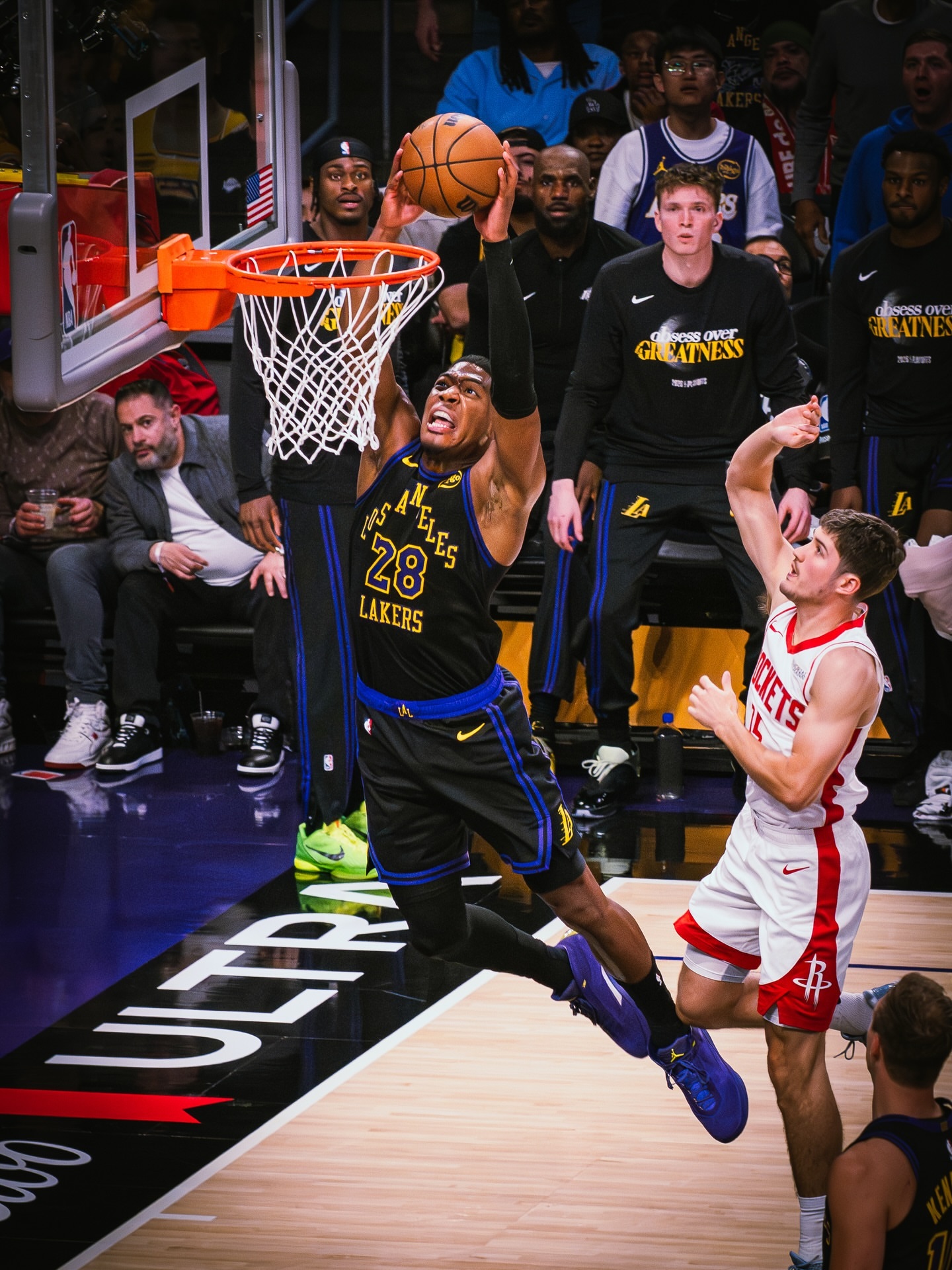 2-0 💜💛 火箭vs湖人湖人2比0火箭