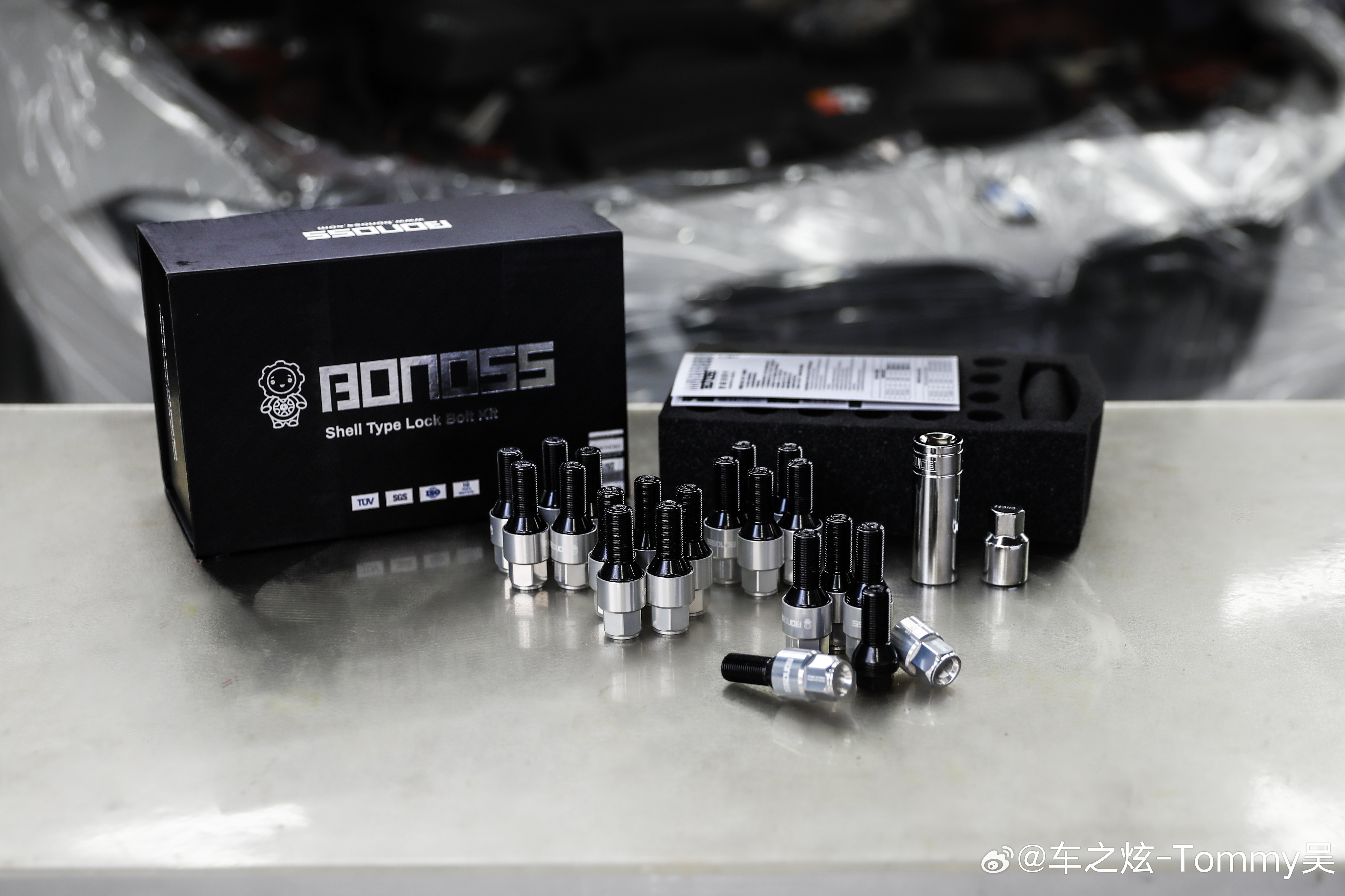 宝马1系改装 更换BLOX 12.9级外壳型螺栓（矮壳款）银色 高端的轮毂需要美