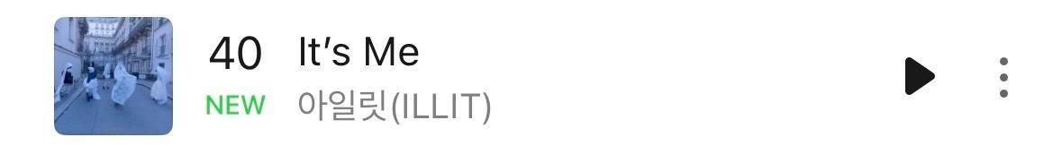 【Theqoo】ILLIT<It's Me>进入Melon HOT100第40位
