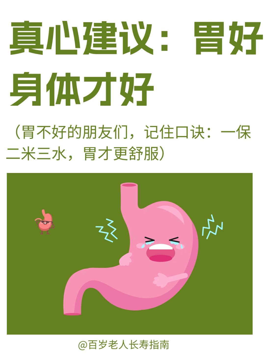 真心建议：胃好身体才好✅