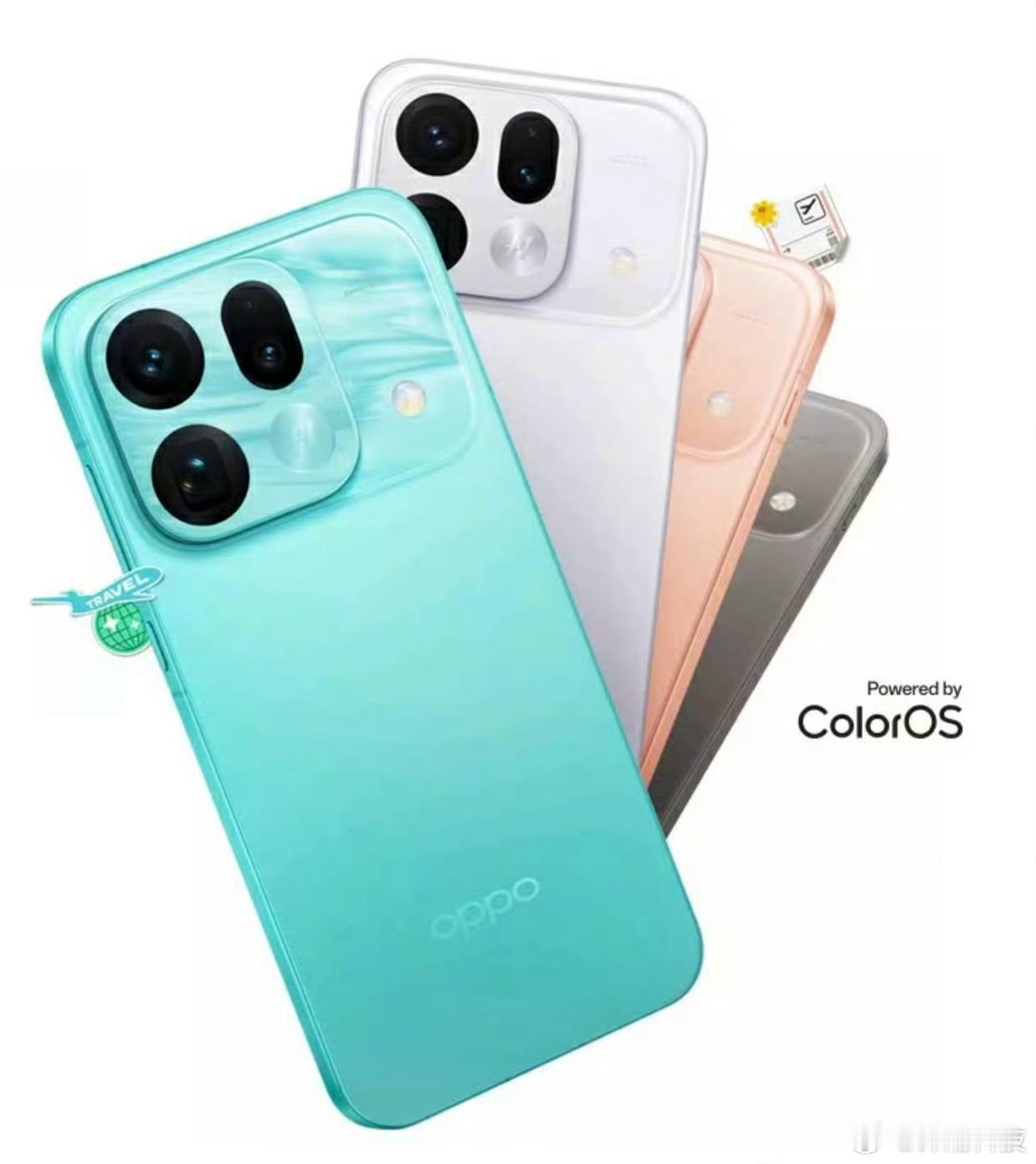 OPPO Find X9s Pro正式亮相，新的青色有点惹眼。