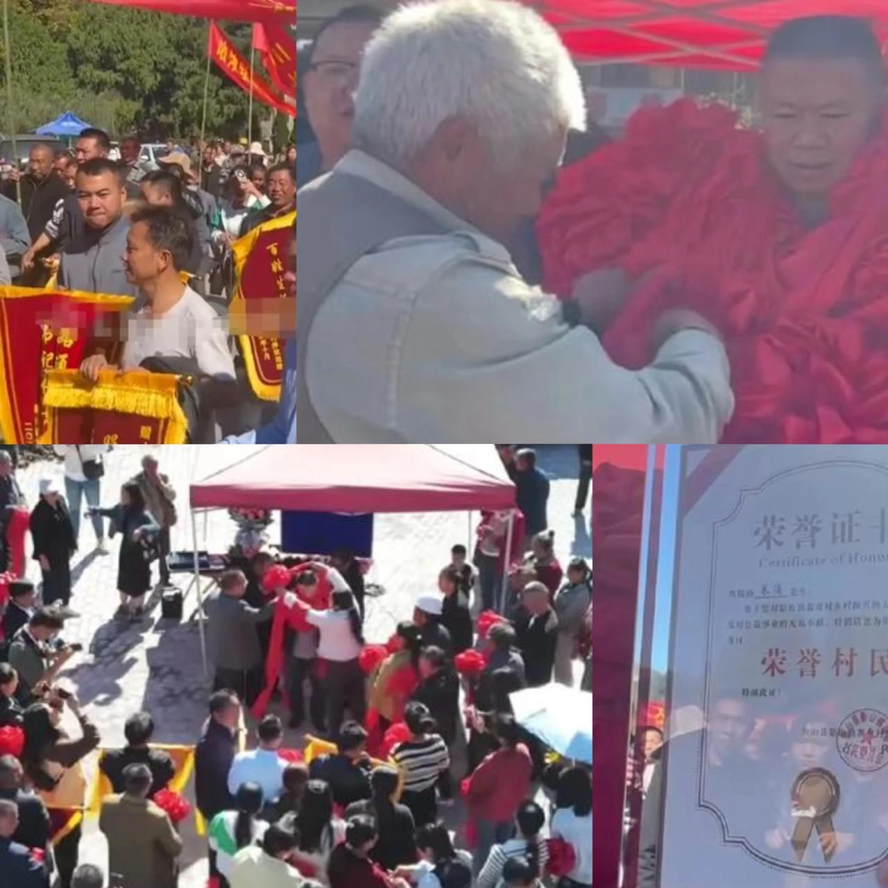 这种场面已经不知多少年没见过了，贵州独山县翁奇村驻村第一书记结束任期，村民齐聚村