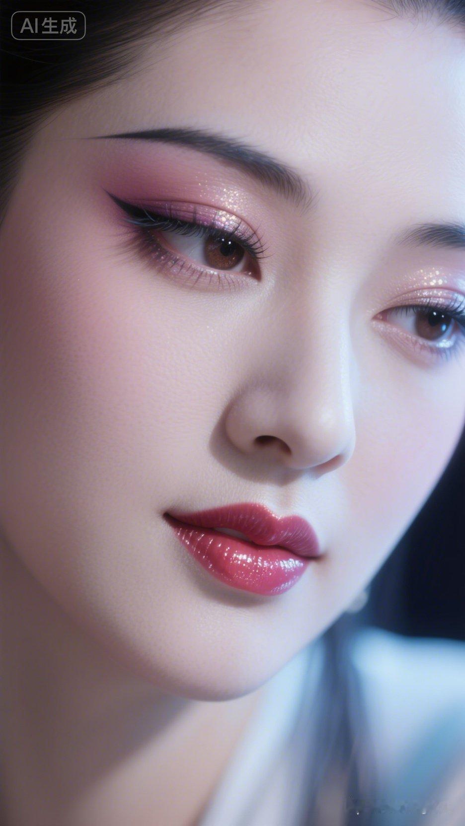 梦幻粉紫色眼妆，温柔又迷人！💄✨