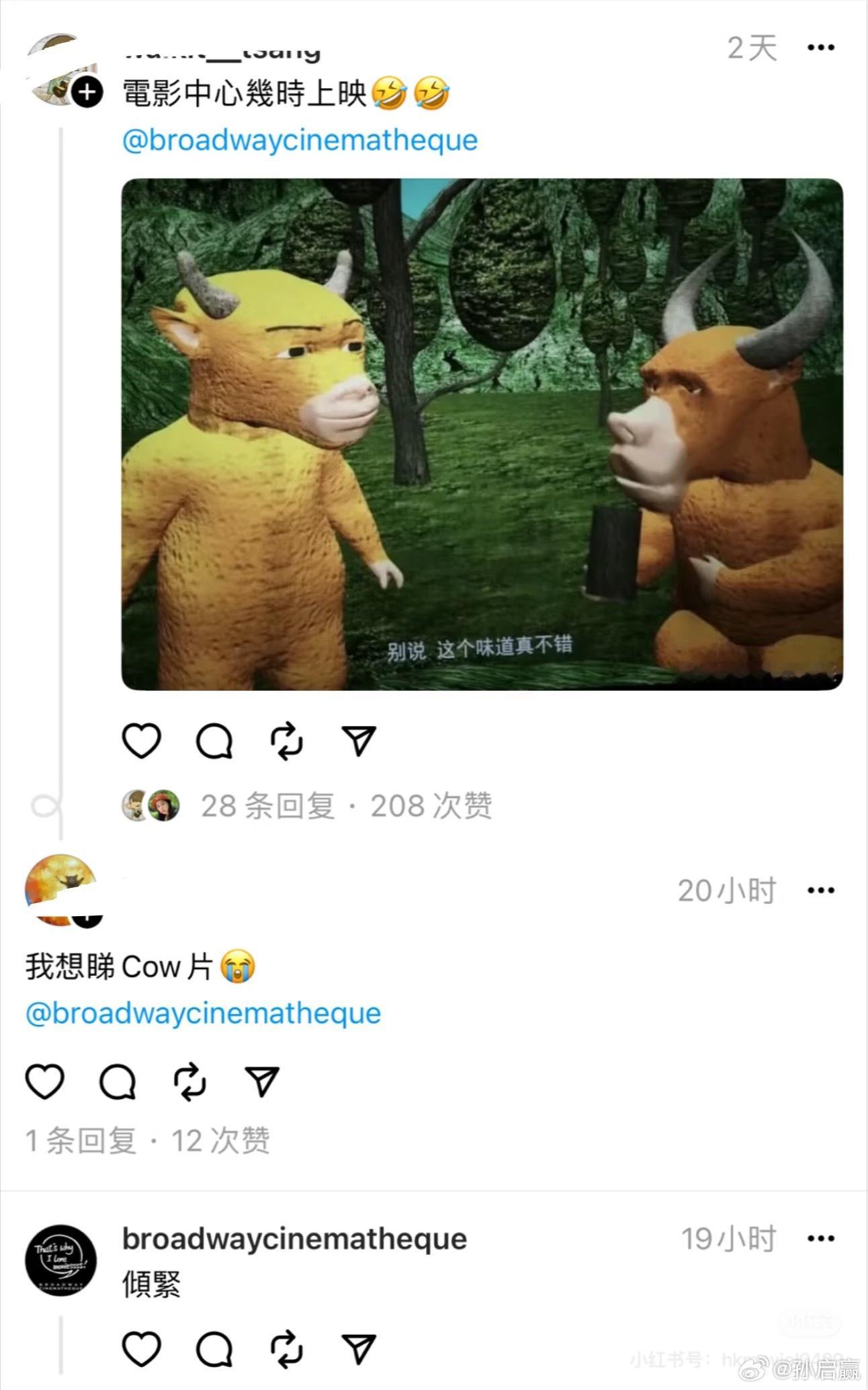 Hk网友对《牛来》兴趣很大啊